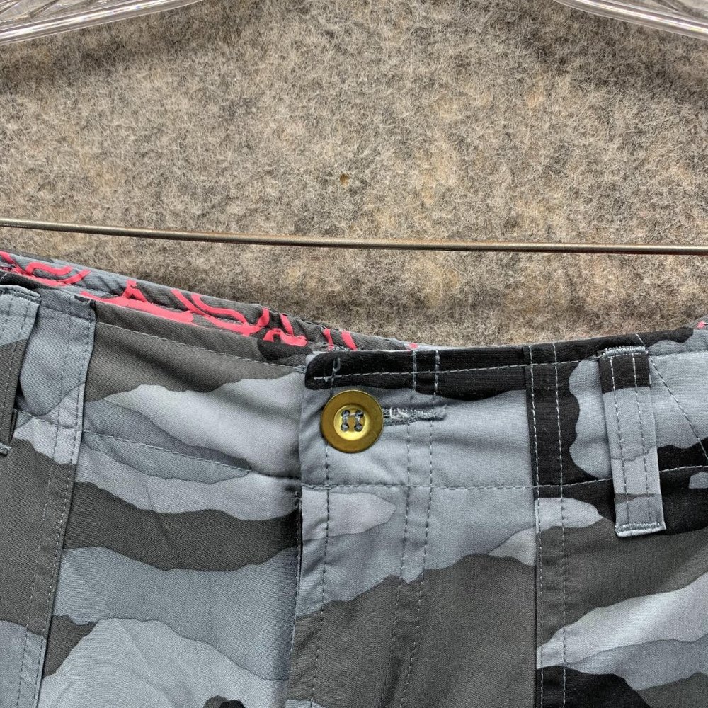 Nike Pants Women Small Ladies Camo Gray Black Pockets Cargo Outdoors Dri Fit VTG - Picture 5 of 12